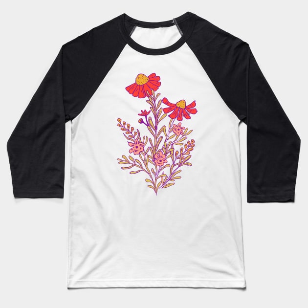 Herbal Baseball T-Shirt by Jacqueline Hurd